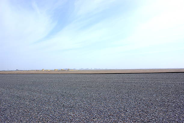 istock Asphalted road and the blue sky 490282798