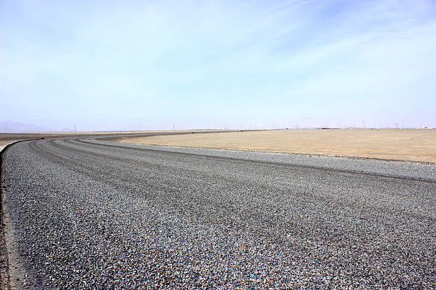 istock Asphalted road and the blue sky 490283570