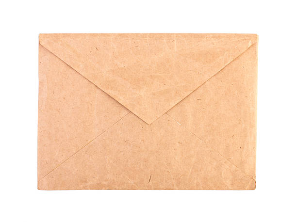 istock Vintage brown envelope isolated close-up 490287800