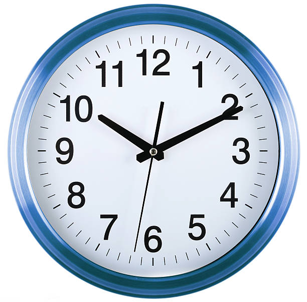 istock Wall clock isolated on white. Ten past ten. 490304016