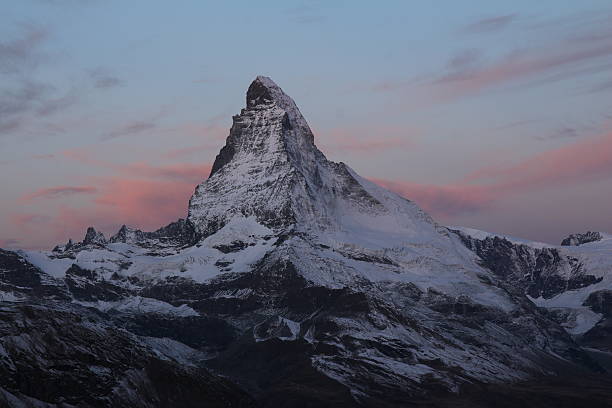 istock Pink clouds over the Matterhorn 490304724