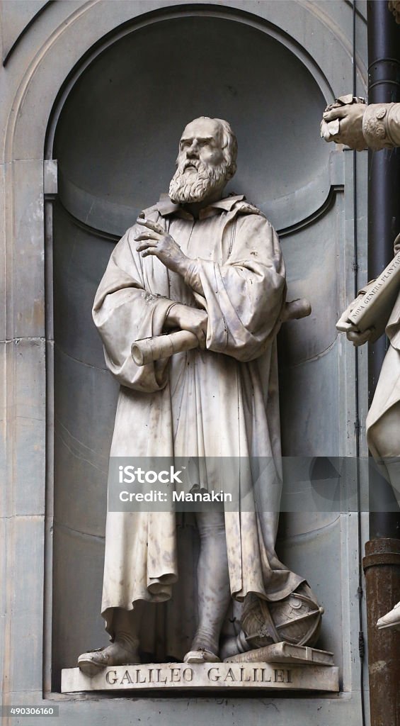 Statue of Galileo in Florence Statue of famous italian scientist Galileo Galilei in Florence, Italy. Galileo Galilei Stock Photo