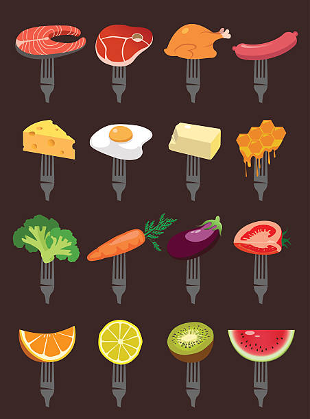 ilustrações, clipart, desenhos animados e ícones de supermercado - carrot vegetable beef food