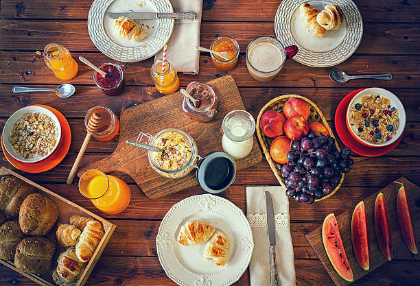 istock Young Happy Family Having Breakfast 490307700