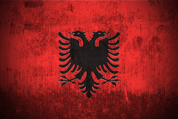 istock Grunge Flag Of Albania 490310200