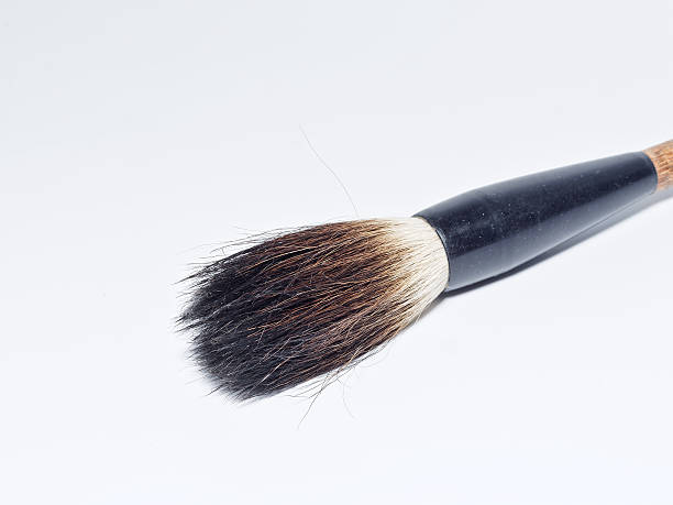 istock Chinese writing brush on white background 490312756