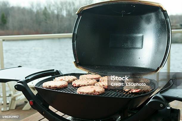 Hamburger Bbq Meal Stock Photo - Download Image Now - Barbecue - Meal, Barbecue Grill, Beef