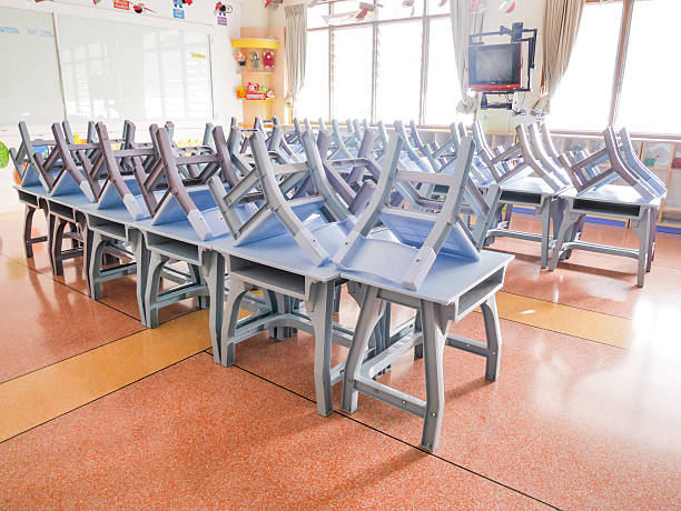 istock kindergarten classroom with desks and chairs 490313228