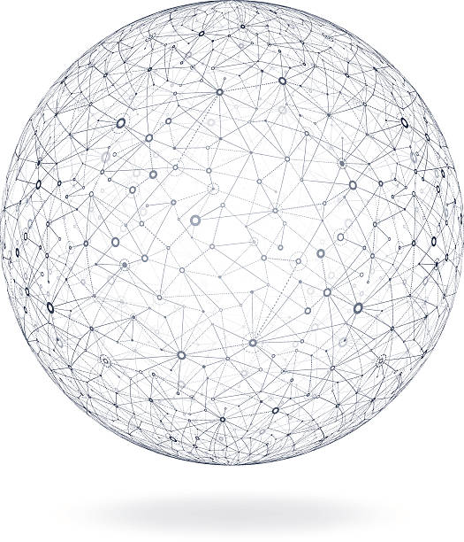 ilustrações de stock, clip art, desenhos animados e ícones de rede global - social networking abstract community molecular structure