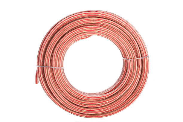 istock Coil hifi audio cable isolated on white 490313935