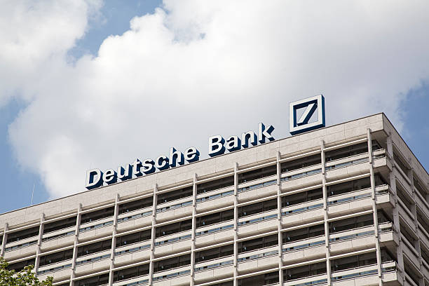deutsche 은행 빌딩 - deutsche bank 뉴스 사진 이미지