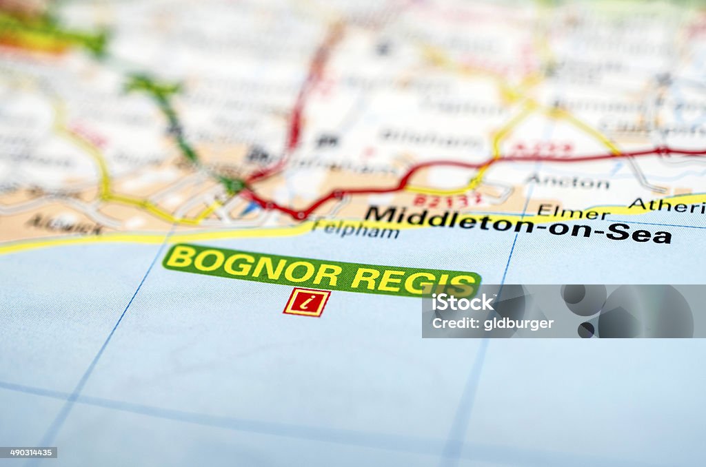 Bognor Regis na Mapa drogowa - Zbiór zdjęć royalty-free (Bognor Regis)