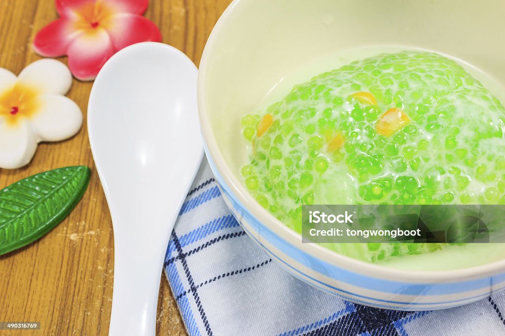 Thai Sobremesa (Sago) - Royalty-free Cor verde Foto de stock