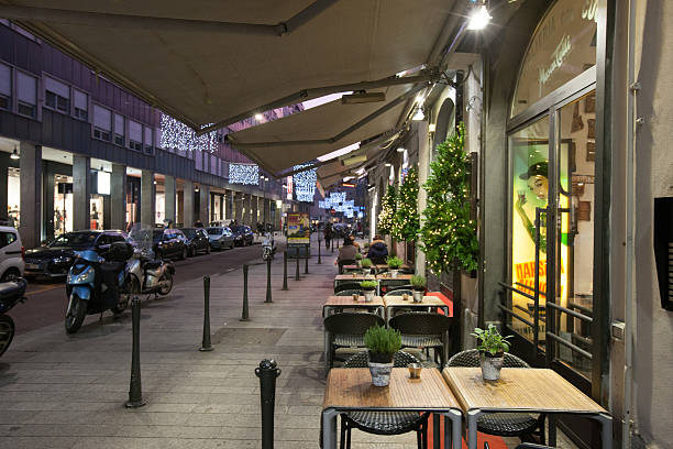 Table setting on the street.