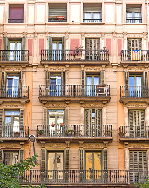 istock Typical residential building in Barcelona 490318084