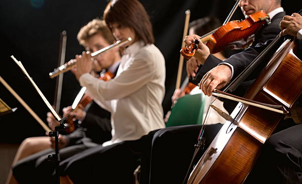 istock Classical music concert: symphony orchestra on stage 490338208