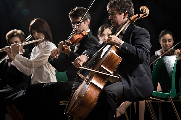 istock Classical music concert: symphony orchestra on stage 490338246