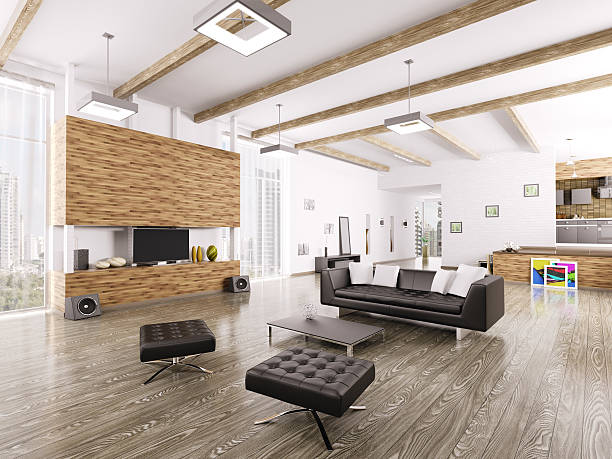 istock Interior of modern living room 490338934