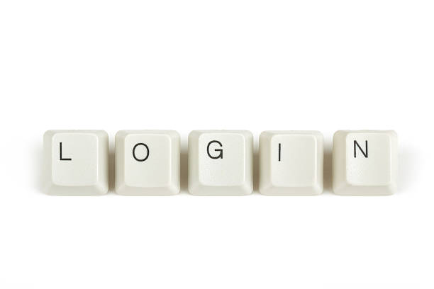 istock login from scattered keyboard keys on white 490339156