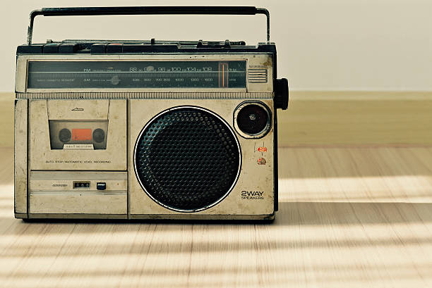 istock Dusty old radio with one cassette player 490342454