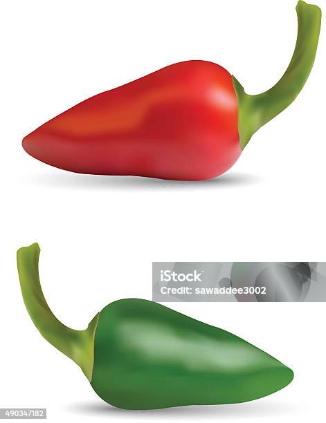 Lessi Chilli Vector Chilli Pepper Vector Set Isolated On White Background Stock ...