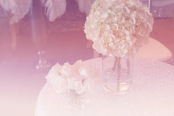 istock bunch of white rose and hydrangea with soft focus 490357728