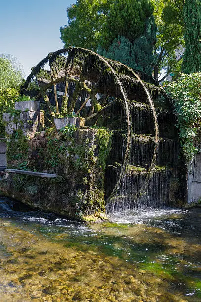 One of the several water wheels in L'Isle-sur-la-Sorgue, France