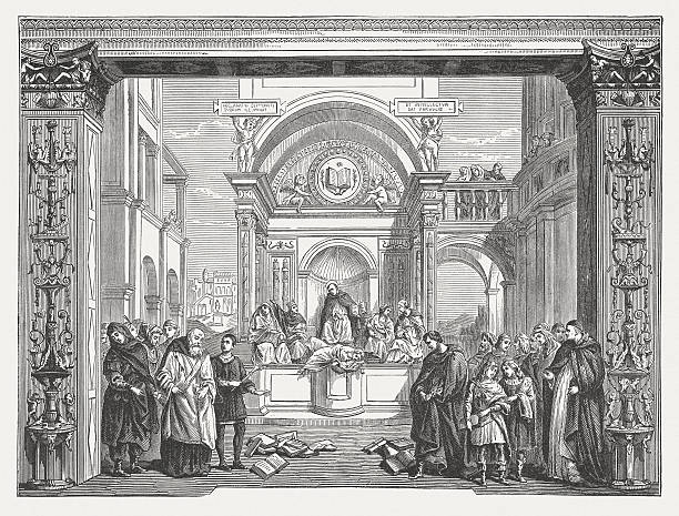 Ilustración de San Tomás De Aquino Pintado Por Filippino Lippi Publicado  1878 y más Vectores Libres de Derechos de Santo Tomás de Aquino - iStock