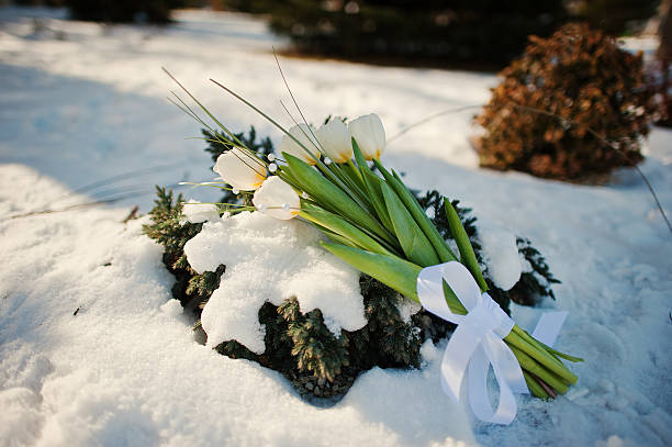 istock wedding bouquet at the winter day 490360196