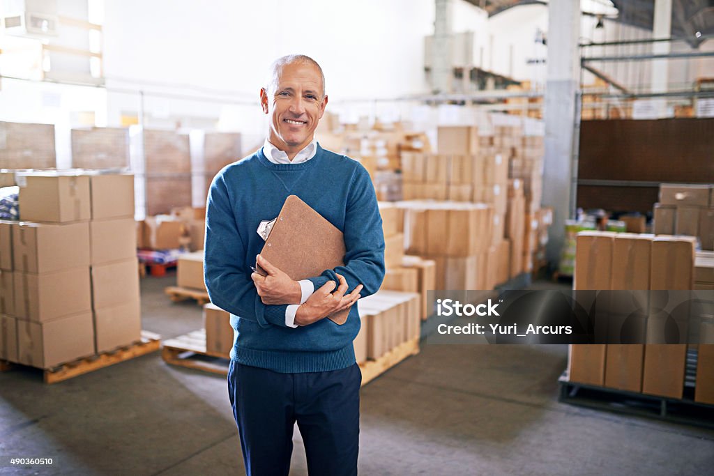 Let me take the guesswork out of logistics Portrait of a mature man standing on the floor of a warehousehttp://195.154.178.81/DATA/i_collage/pi/shoots/784288.jpg Manager Stock Photo