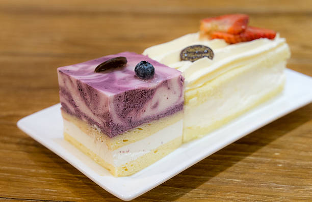 istock Blueberry and strawberry short cake 490361014