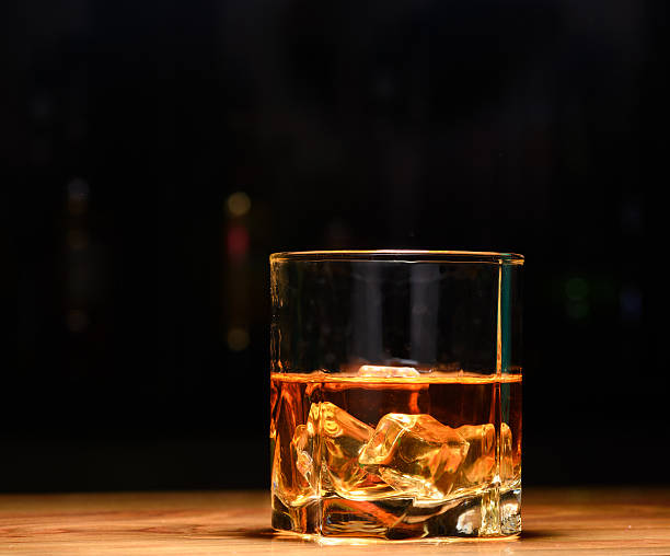 istock Luxury still life of whisky glass 490361124