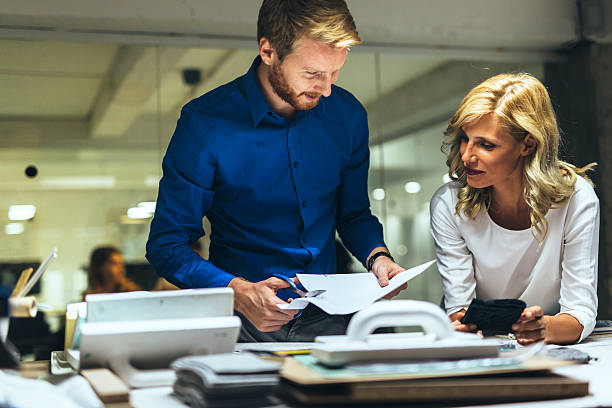 istock Man and women designing in studio 490361212