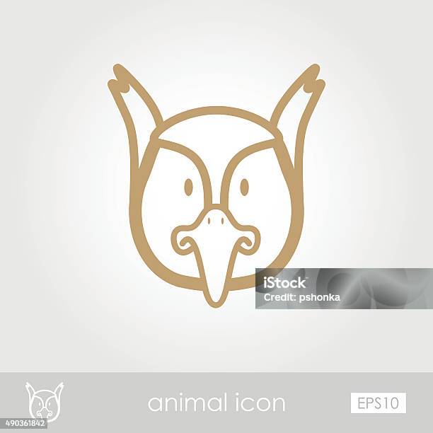 Pheasant Icon Animal Head Vector Illustration Stock Illustration - Download Image Now - 2015, Agriculture, Animal