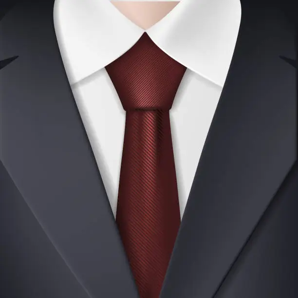 Vector illustration of Man in suit