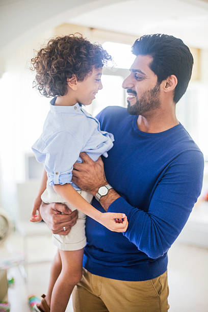 istock Fahter and son at home in Dubai. 490362790