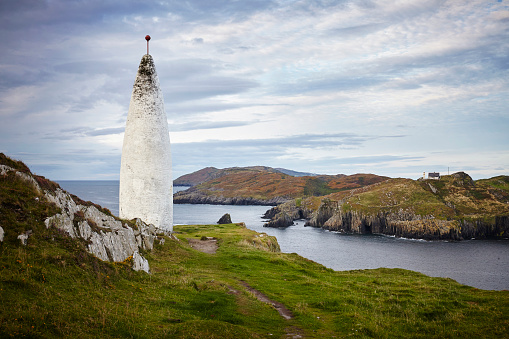 Baltimore Beacon und Sherkin Island, Irland, pillar of salt, Lot´s wife