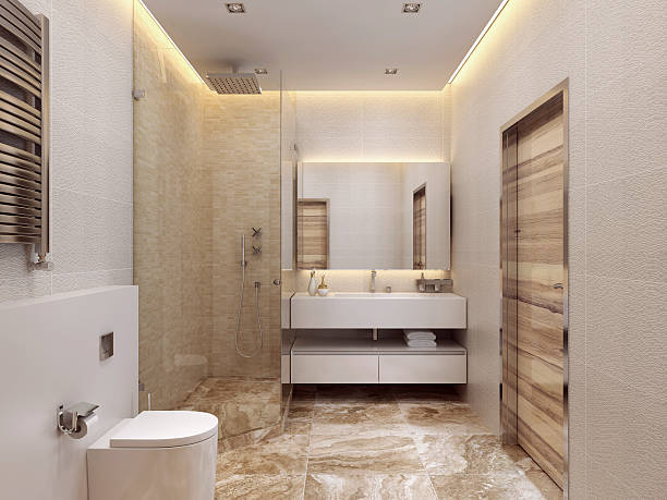 istock Design Contemporary style bathrooms. 490365006