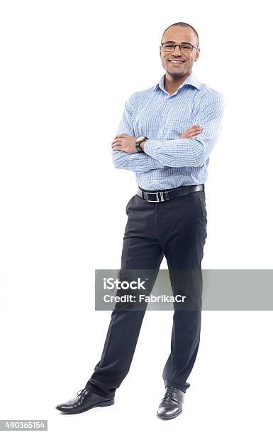 Businessman Isolated On White Stock Photo - Download Image Now - White Background, Men, Businessman