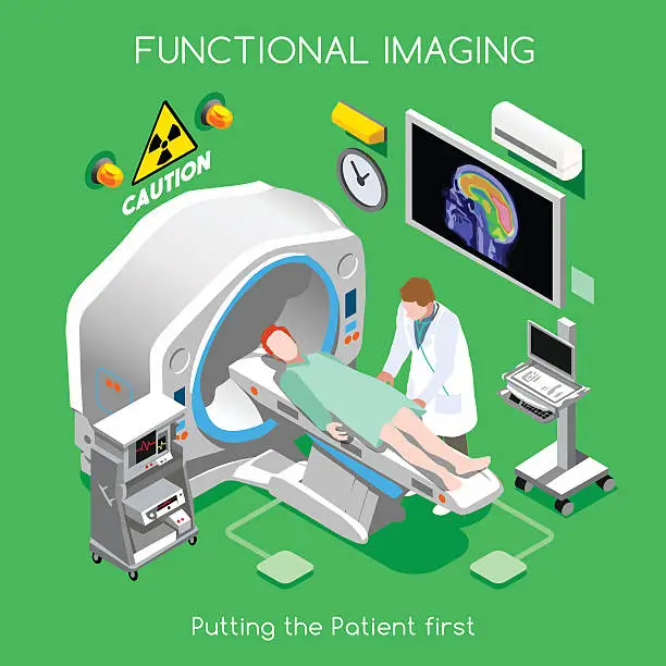 Vector illustration of Hospital 03 People Isometric