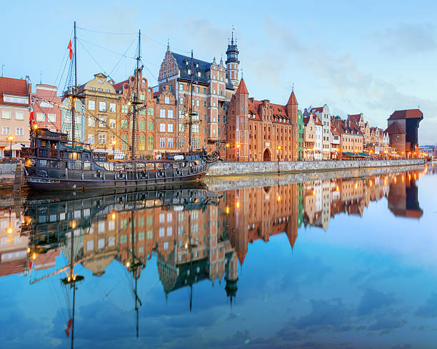 istock Central quay of Gdansk, Poland 490367130