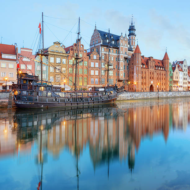 istock Central quay of Gdansk, Poland 490367160