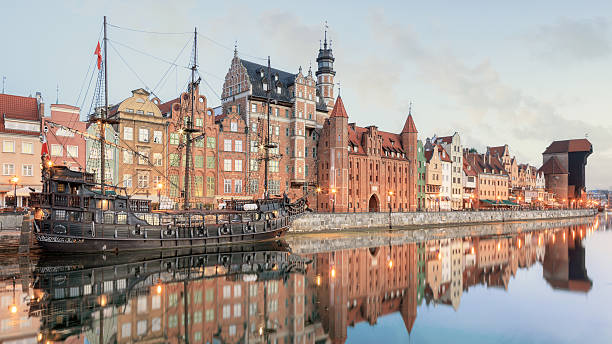 istock Central quay of Gdansk, Poland 490367192
