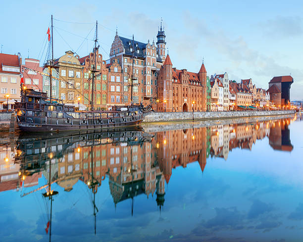 istock Central quay of Gdansk, Poland 490367214