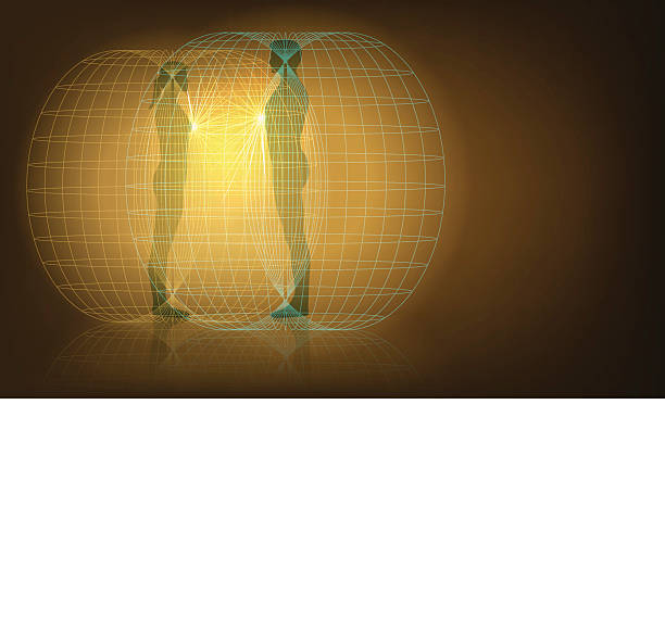 auras interaction Vector Conceptual Illustration of Man and Woman Auras Interaction, Eps10 vector, Gradient Mesh and Transparency Used aura stock illustrations