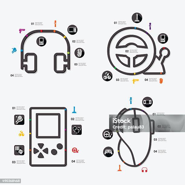 Game Info Examples Game Infographic Stock Illustration - Download Image Now - Brand Name ...