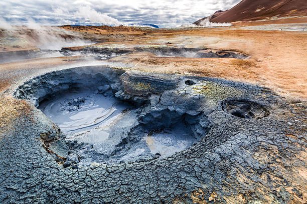istock Volcanic Namafjal llandscape in Iceland 490371500