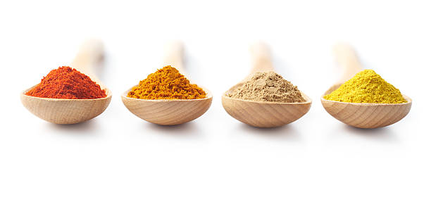 istock Spice Powders on Wooden Spoons 490371542