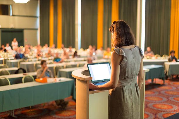istock Speaker at Business Conference and Presentation. 490371816