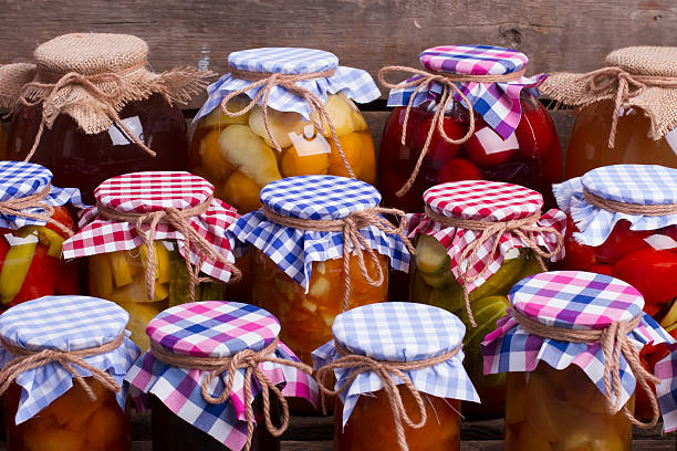 istock Canned food in a beautiful decorations. 490372316
